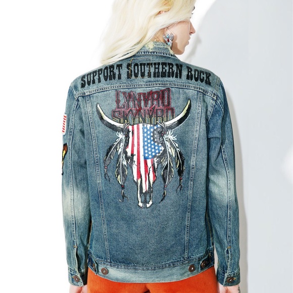 Trunk Ltd | Lynyrd Skynyrd Denim Jacket New Band S - Picture 8 of 8